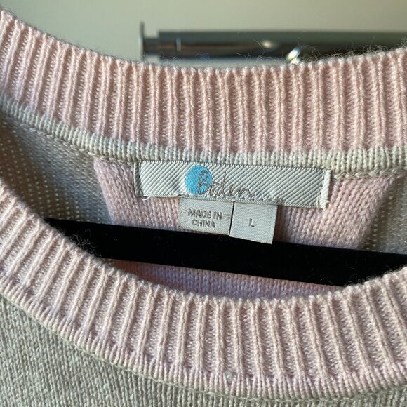 Gray Boden Sweater - Scoop neck knit with back panel - Picture 2 of 4